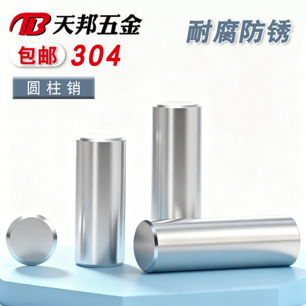 304不锈钢销钉圆柱销定位销精密实心固定销子M1M2M3M4M5M8M1012mm