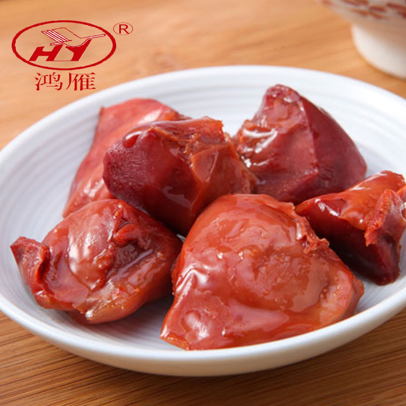 鸿雁食品 香辣鸭肫鸭胗100g 超市彩袋固定装 休-鸭肫(hy食品旗舰店仅售15.9元)