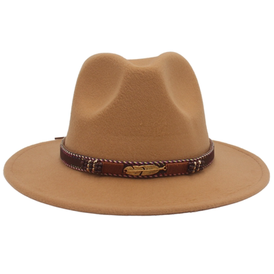 欧美男女英伦外贸帽子民族风藏族宽檐藏式礼帽fedora hat费多拉帽