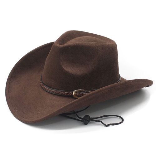 棕色西部牛仔帽男士女士爵士礼帽欧美徒步户外骑士帽 Cowboy Hat