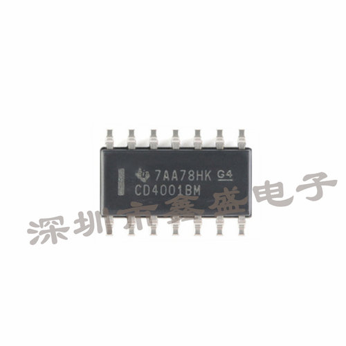 CD4001BM96 TI德州 丝印CD4001BM 逻辑芯片 SOP-14 咨询问价 全新