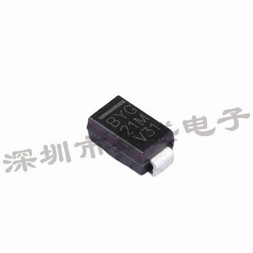 BYG21M-E3/TR 丝印BYG21M 二极管-1000V-1.5A 封装SMA 咨询问价