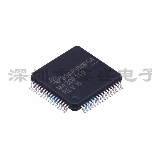 全新 MSP430F149IPMR 丝印M430F149 闪存微控制器QFP-64 咨询问价