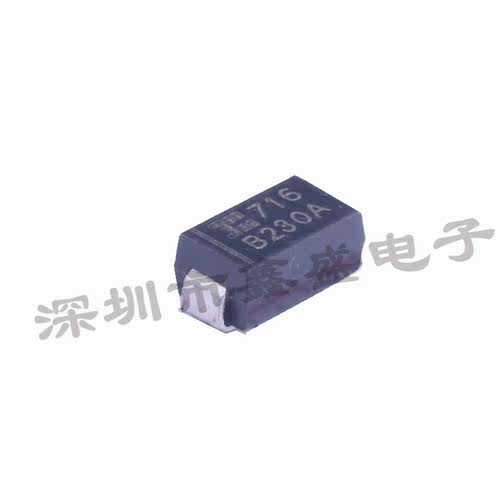 B230A-13-F 丝印B230A 肖特基二极管-30V-2A- 封装SMA 咨询问价