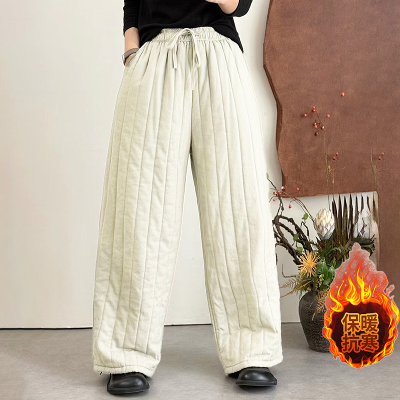 夹棉棉裤显瘦休闲裤哈伦裤