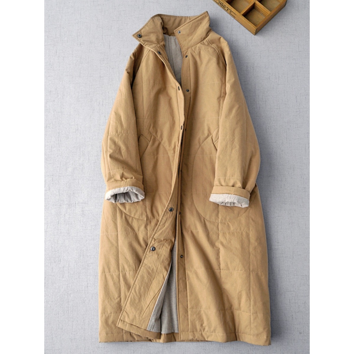 级感棉衣夹层风衣百搭上衣