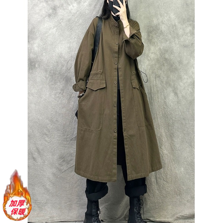 5春秋新款风衣外套中长款衬衣