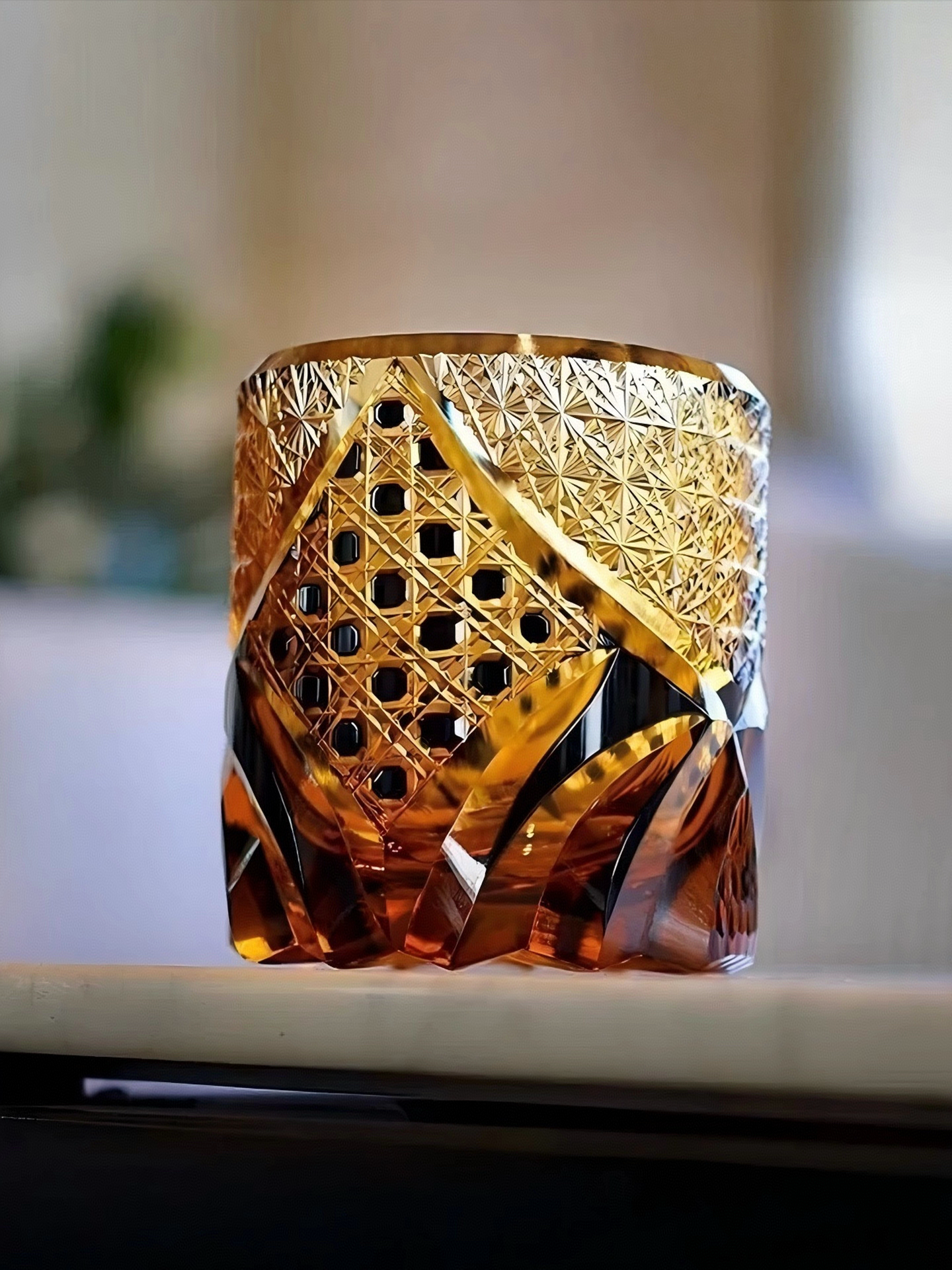 日式江户切子黑武士日式手工雕刻水晶玻璃威士忌杯洋酒杯,餐饮具,洋酒/威士忌杯,淘宝优惠券,粉丝福利购,淘宝优惠卷