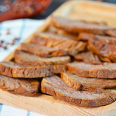 草原汇香内蒙乌兰布统五香牛肉酱纯牛肉健身牛肉零食小吃150g 5袋