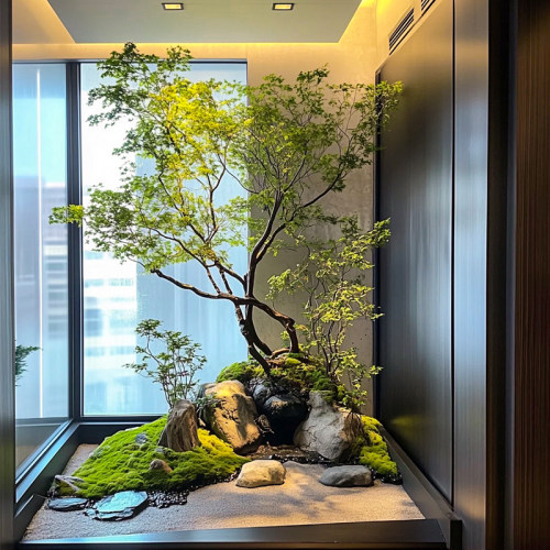 精品彷真马醉木绿植造景橱窗植物室内榕树装饰树大型假树简约景观