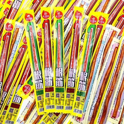 一根筋辣条素牛筋8090后怀旧零食麻辣小吃儿时童年牛筋辣条