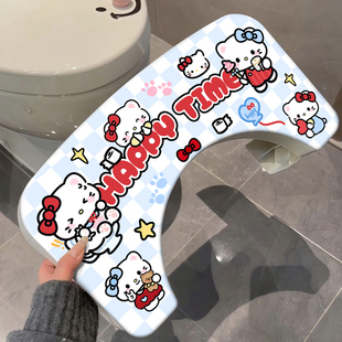 卡通红蓝kt马桶垫脚凳矮凳踮脚厕所蹲坑神器可爱凳子高颜值马桶凳