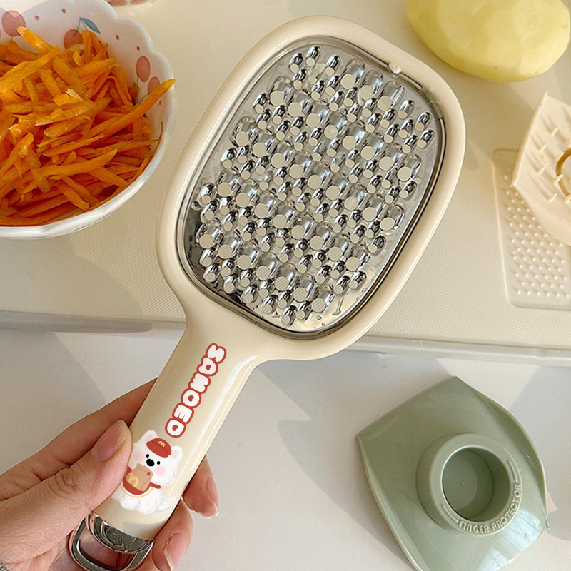 家用土豆刨丝器萝卜擦切丝不锈钢插菜板不伤手多功能厨房切菜神器