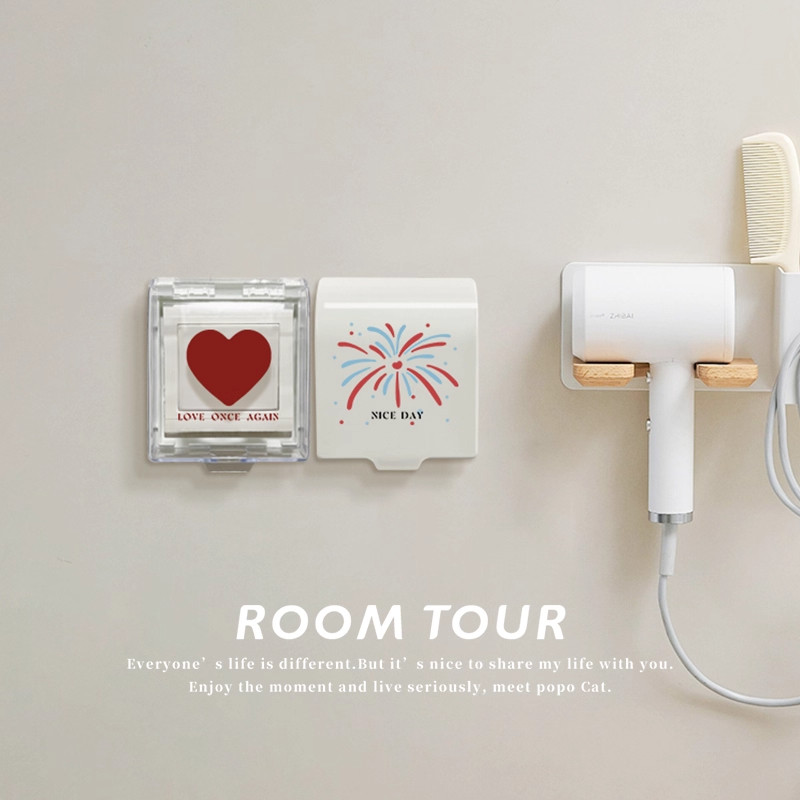 爱心浴室开关防水罩卫生间插座防水盒电盒保护盖少女心挡水防溅盒,电子/电工,防溅盒,淘宝优惠券,粉丝福利购,淘宝优惠卷