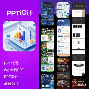 ppt制作设计咨询设计服务修改美化企业介绍商业路演竞聘画册动画