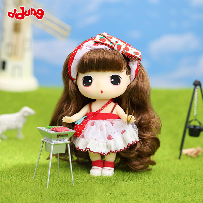 冬己娃娃小草莓18cm换装洋娃娃玩具女孩生日礼物女生可爱玩偶摆件