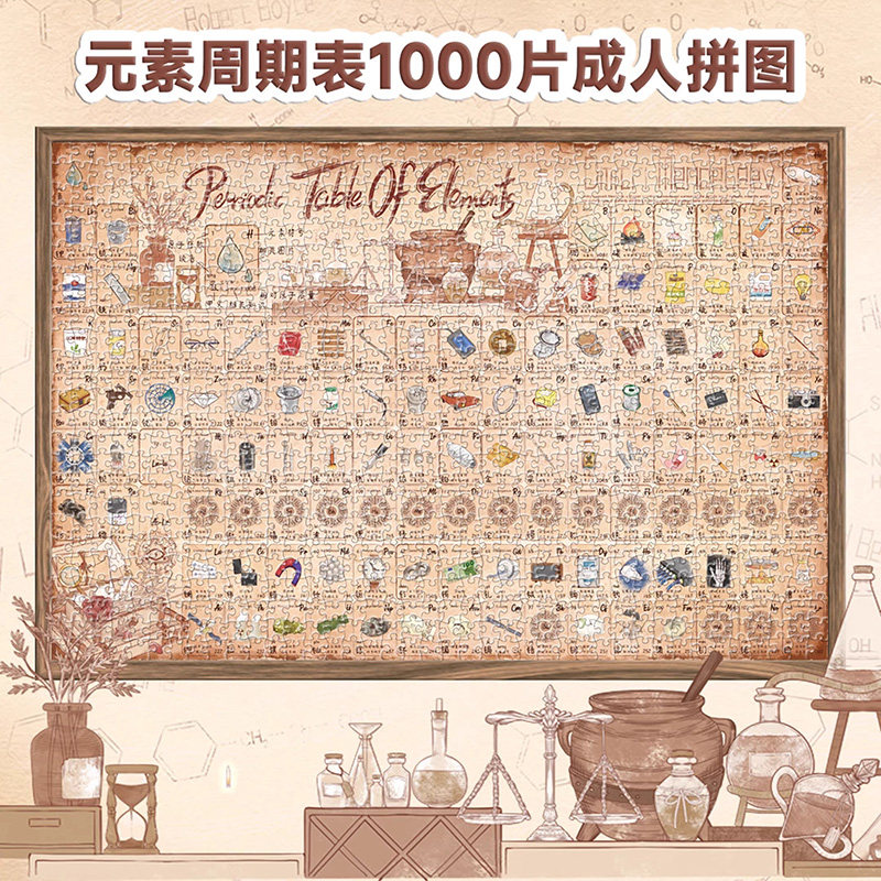 化学元素周期表1000片拼图