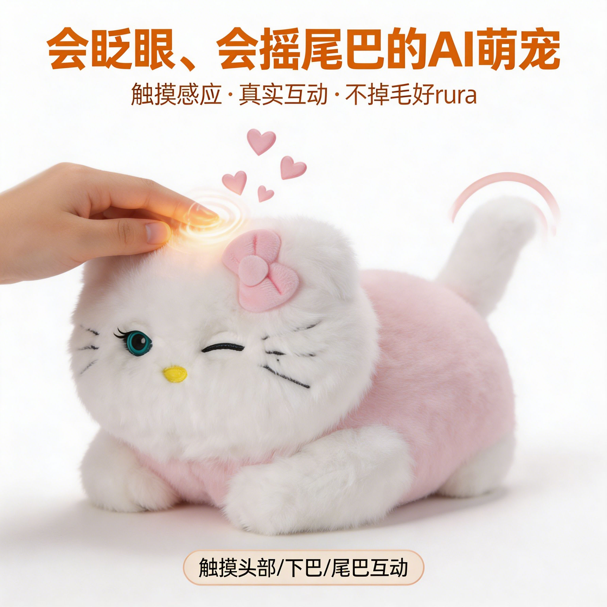 六一礼物生日儿童AI智能机器人早教大模型陪伴互动毛绒玩具猫宠物