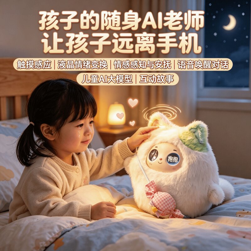 新款ai智能对话玩偶毛绒玩具儿童陪伴互动豆包早教生日礼物开学季