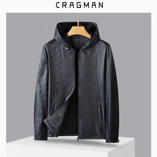 【克拉格曼】连帽外套夹克S13M218063衣长64-74