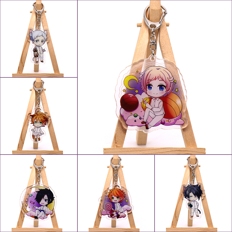 约定的梦幻岛周边钥匙扣 艾玛 诺曼 雷 Q版二次元动漫亚克力挂件