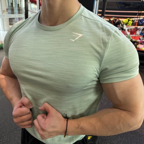 GYMSHARK鲨鱼修身速干透气短袖T