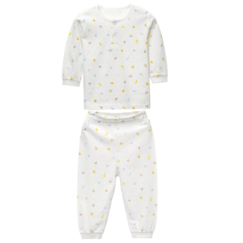 LI YINGFANG BABY UNDERWEAR SET CHILDRENS COTTON HALF-HIGH COLLAR AUTUMN CLOTHES LONG-SLEEVED LONG-SLEEVED PAJAMAS COTTON SWEATER FOR BOYS AND GIRLS