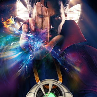 奇异博士阿戈摩托之眼 Dr. Strange锌合金夜光项链全套漫威周边