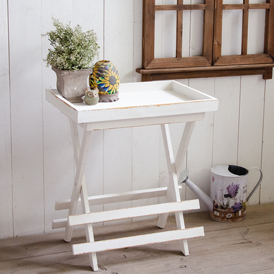 咖啡店复古做旧实木花架