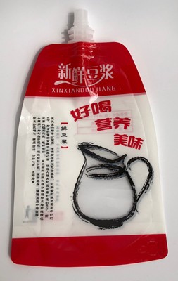 新鲜300ML豆浆吸嘴袋送斗果冻