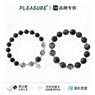 天作之合黑曜石情侣手链轻奢百搭高级感学生简约送女朋友生日礼物