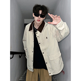 916-968-特P85无差价春装美式潮设计感工装夹克暗黑，男装夹克，星座916