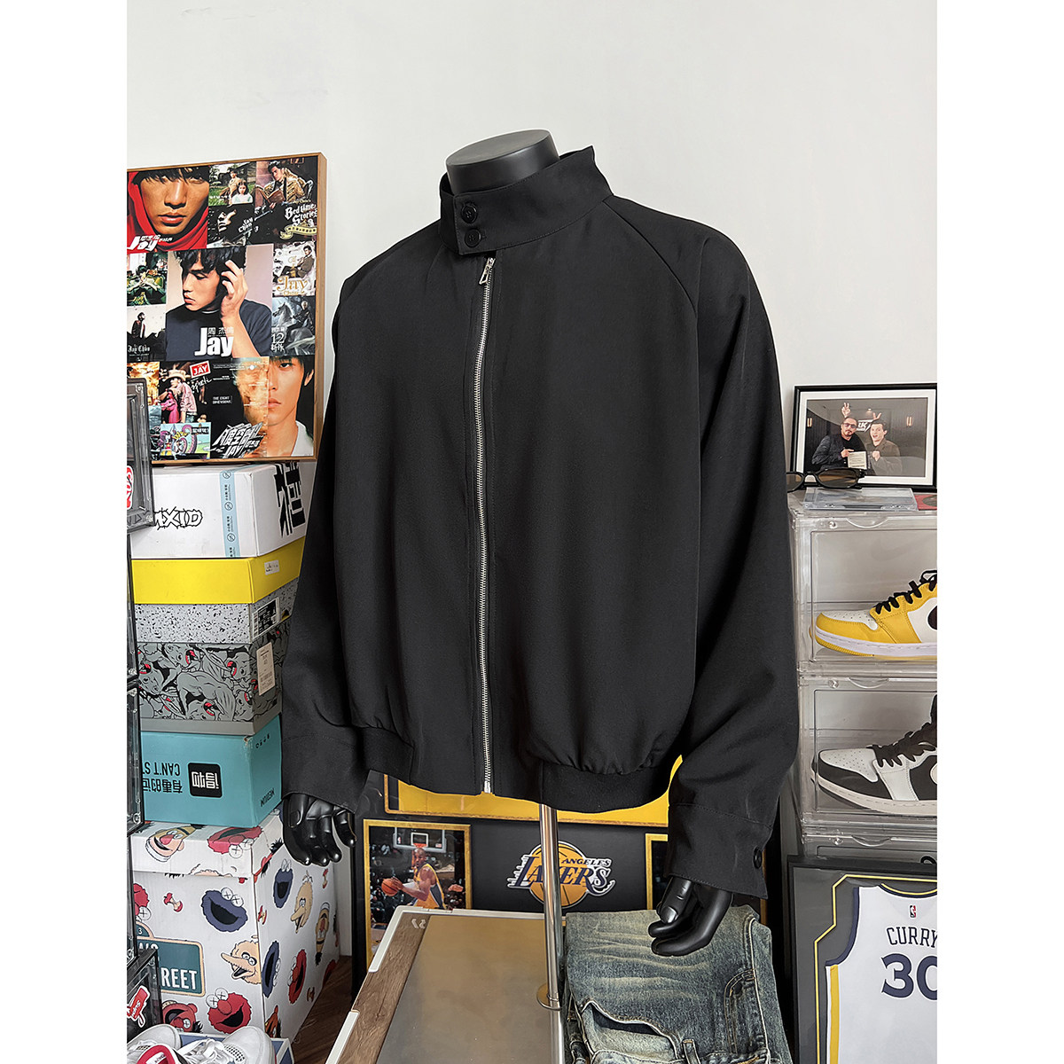 916-973-特70无差价春装新款哈灵顿百搭cleanfit夹克假模，男装夹克，星座916