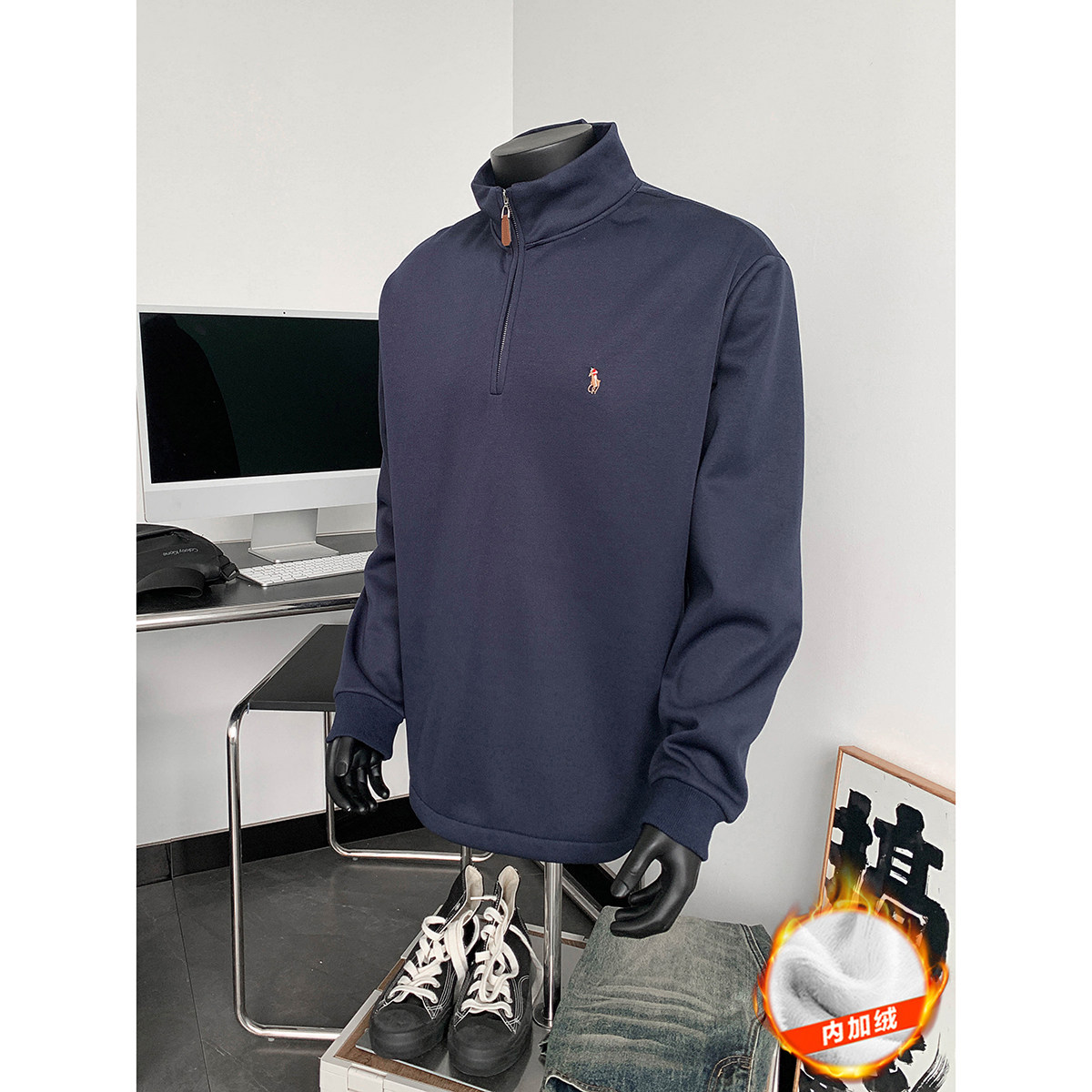 916-W86绒-特P58无差价重磅高品质开叉加绒卫衣，男装卫衣，星座916