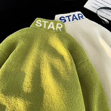 916-933-P100冬款美式套头大码羊羔毛棉衣港风平铺M-5XL，男装棉衣，星座916