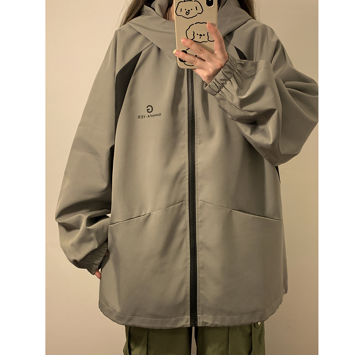 916-959-特P50无差价秋装冲锋衣美式大码连帽夹克中性M-5XL，男装夹克，星座916