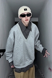 916-W90-特P55无差价货足高克重2025秋装假两件拼接卫衣美式，男装卫衣，星座916