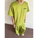 916-986-特P65无差价现货直播品质夏装套装短袖+长裤美式，男装T恤，星座916