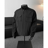 916-993-特P85深度库存春装拼接摇粒绒户外立领外套夹克假模，男装夹克，星座916