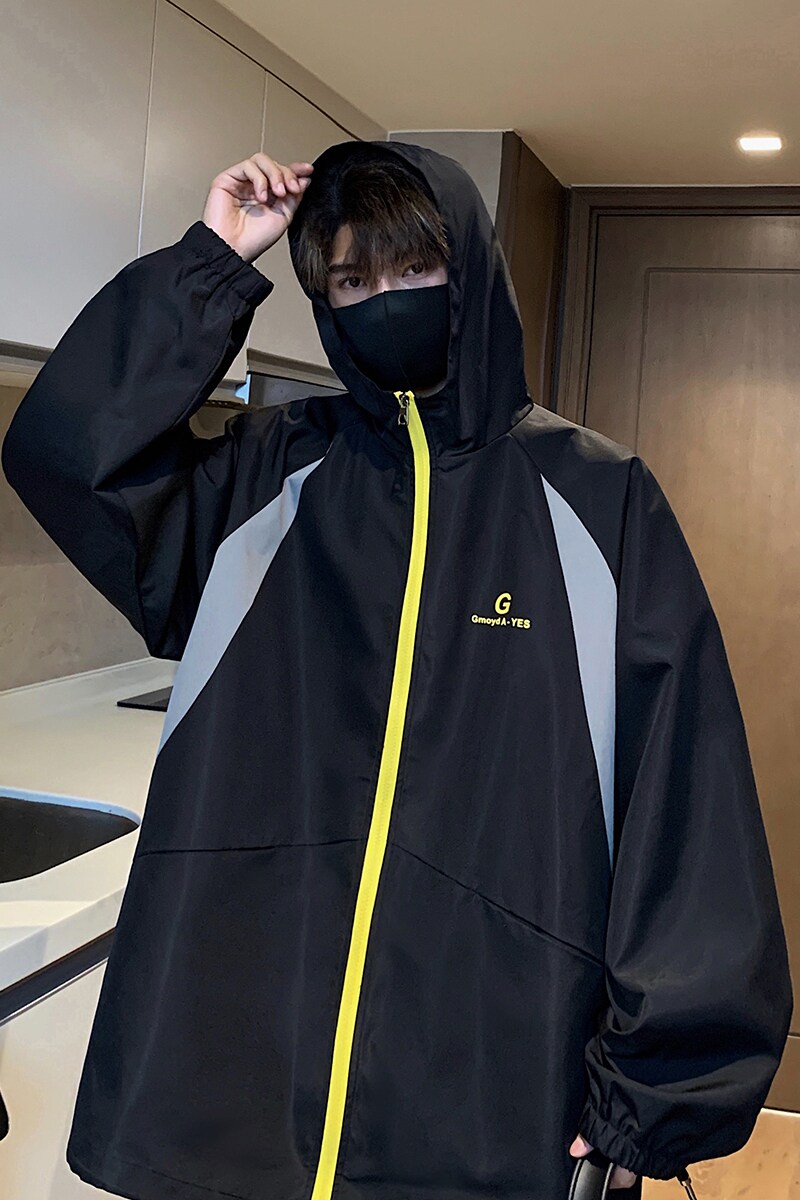 916-959-特P50无差价秋装冲锋衣美式大码连帽夹克港风M-5XL,男装夹克,星座916