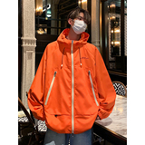 916-958-P782024秋装冲锋衣美式大码连帽夹克港风M-5XL控108，男装夹克，星座916