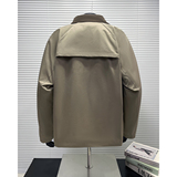 916-968-特P85无差价秋装美式潮设计感工装夹克白底M-3XL，男装夹克，星座916