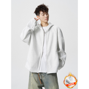916-W96绒-特P78 薄款W96-特P68 现货 秋冬重磅正肩机车连帽卫衣图片