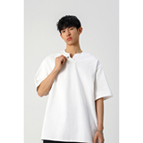 916-T152-特P28无差价2025夏装新美式V领纽扣设计短袖T恤无影墙，男装T恤，星座916