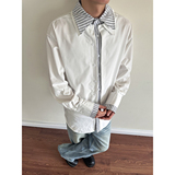 916-C71-特P52无差价深度库存2026春装假两件长袖衬衫S-2XL，男装衬衫，星座916