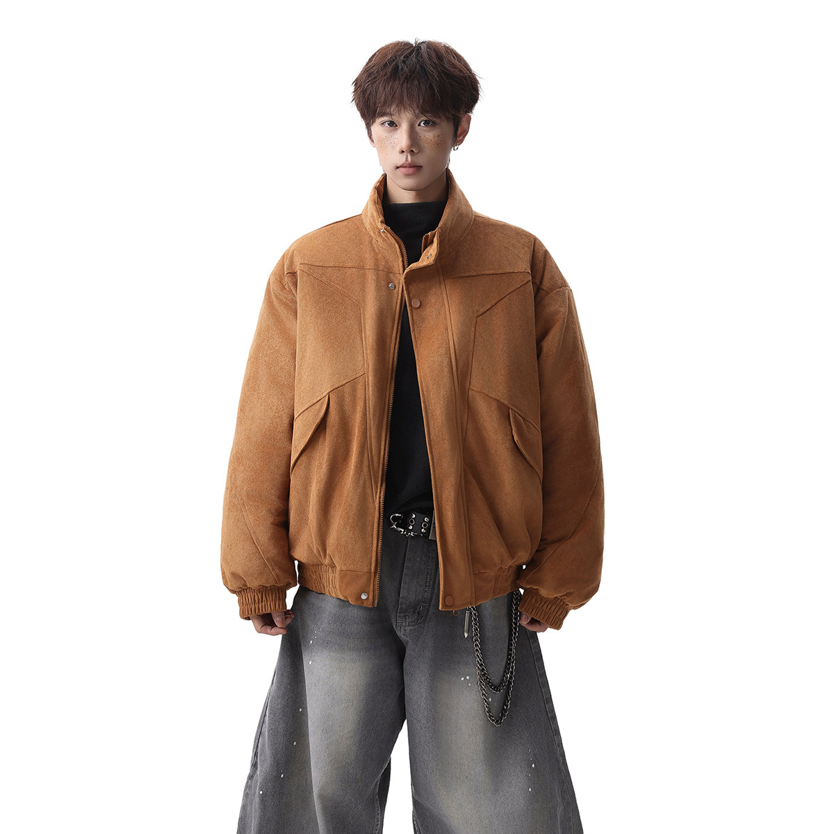 916-8001-P120深度库存赤兔棉服美式麂皮绒棉衣无影墙，男装棉衣，星座916