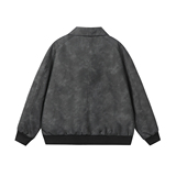 916-961-特P70无差价春装新款美式大码PU皮衣夹克外套白底M-5XL，男装夹克，星座916