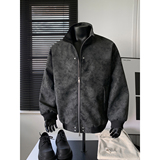 916-979-特P70无差价春装美式PU皮衣夹克双拉链头外套假模，男装夹克，星座916