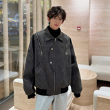 916-961-特P70无差价春装新款美式大码PU皮衣夹克外套港风M-5XL，男装夹克，星座916