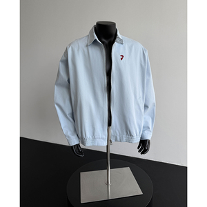 美式复古工装夹克男秋季美式cleanfit高级感外套哈灵顿翻领飞行服图片